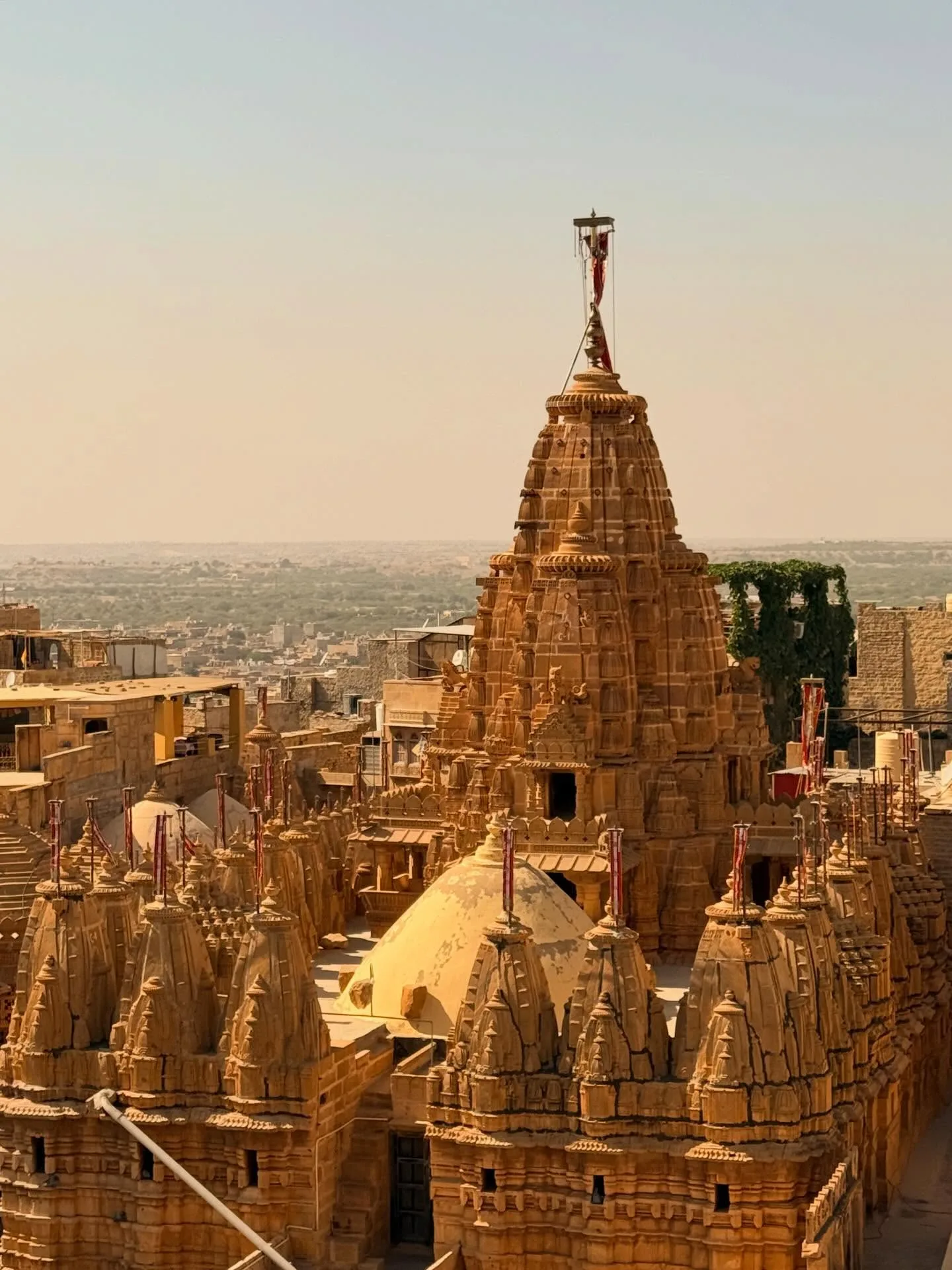 Panoramic vista across the ancient bastions and city of Jaisalmer